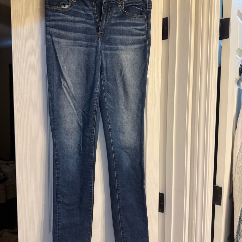 American Eagle Outfitters Skinny Jeans in Blue Denim Wash 8 - Picture 2 of 5